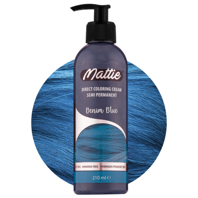 Mattie Denim Blue - Direkte Vegane Farbcreme Semi-Permanent 210ml