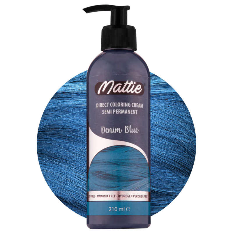 Mattie Denim Blue - Direkte Vegane Farbcreme Semi-Permanent 210ml