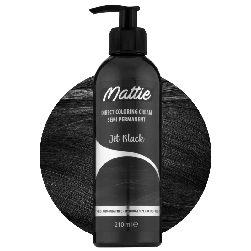 Mattie Jet Black - Direkte Vegane Farbcreme Semi-Permanent 210ml