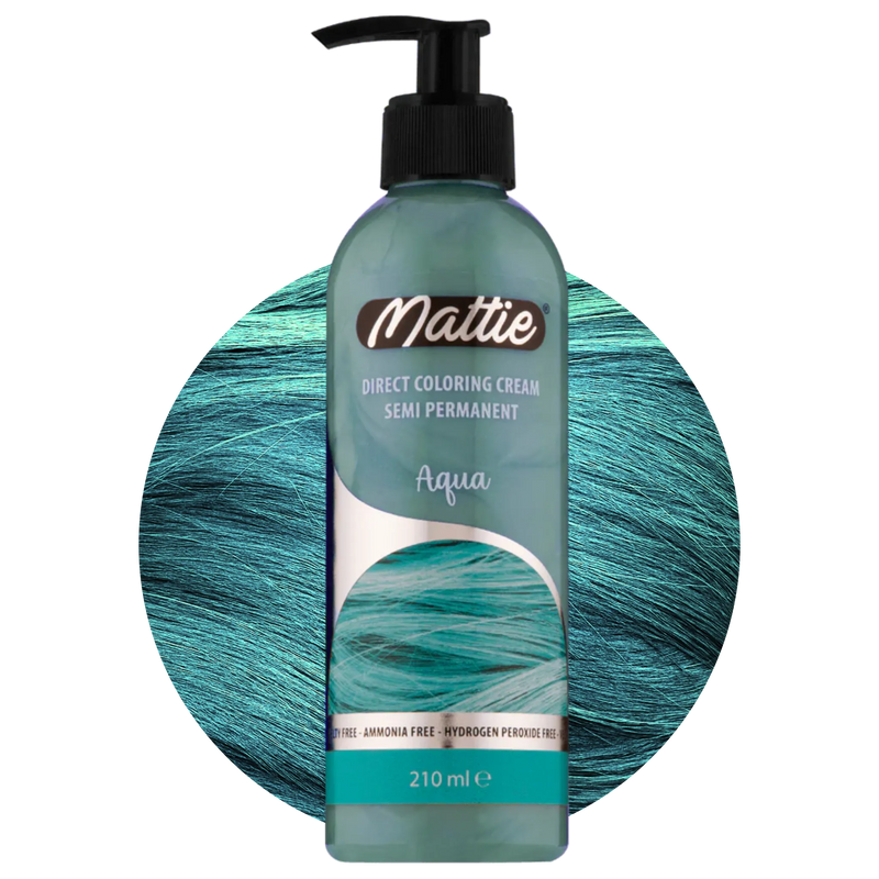 Mattie Aqua - Direkte Vegane Farbcreme Semi-Permanent 210ml