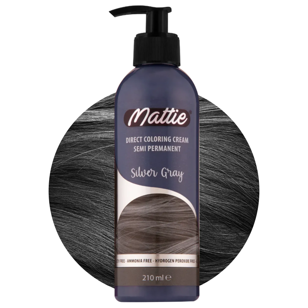 Mattie Silver Gray - Direkte Vegane Farbcreme Semi-Permanent 210ml