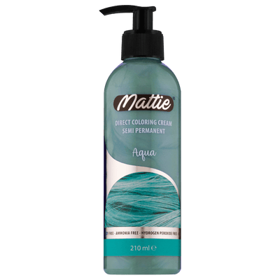 Mattie Aqua - Direct Vegan Coloring Cream Semi-Permanent 210ml