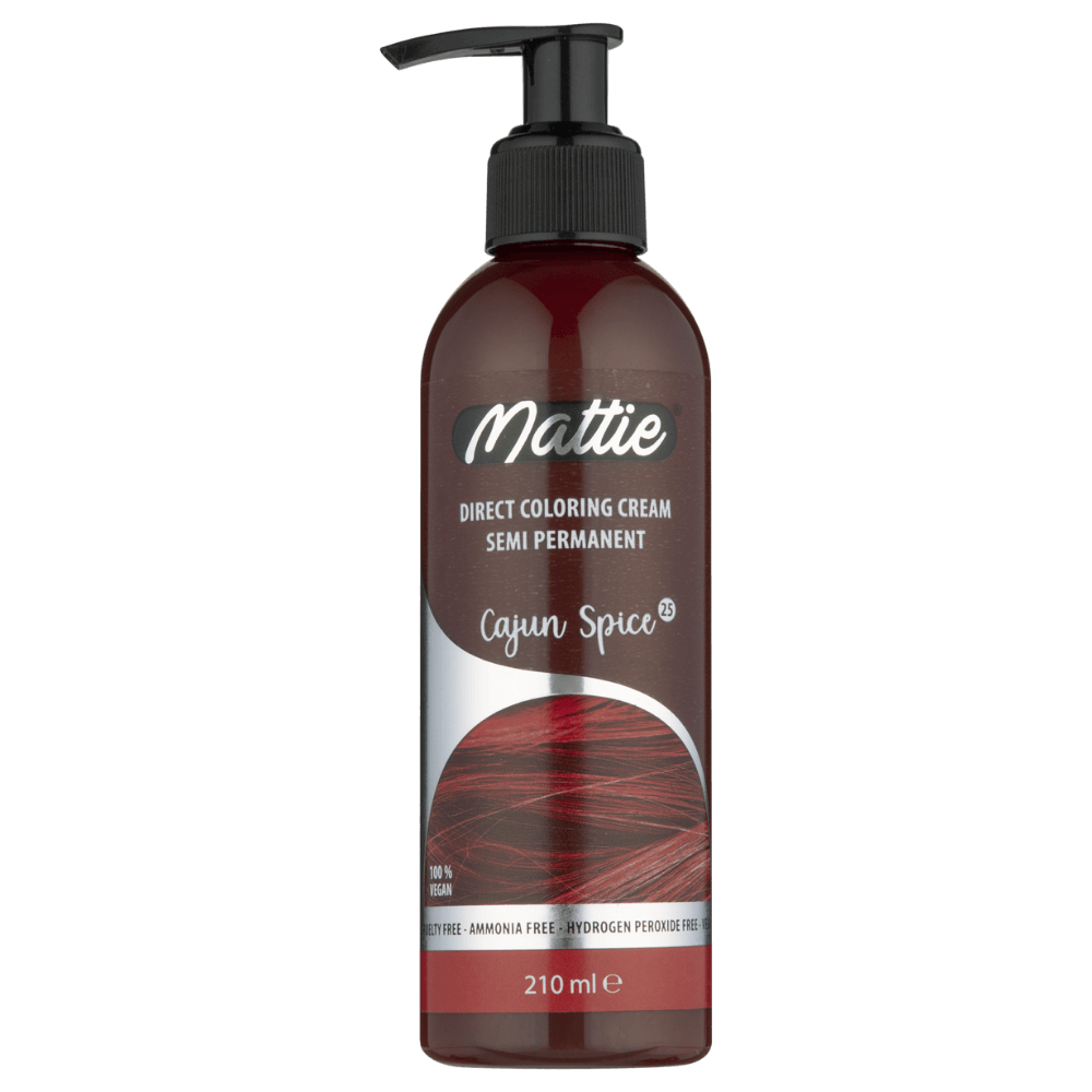Mattie Cajun Spice - Vegan Semi-permanente Direktziehende Coloration Haarfarbencreme 210 ml