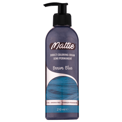 Mattie Denim Blue - Direct Vegan Coloring Cream Semi-Permanent 210ml