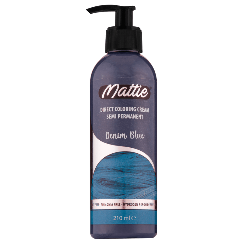 Mattie Denim Blue - Direct Vegan Coloring Cream Semi-Permanent 210ml