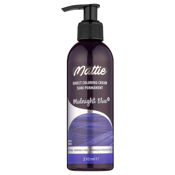 Mattie Midnight Blue - Vegane Semi-permanente Direktziehende Coloration Haarfarbencreme 210 ml