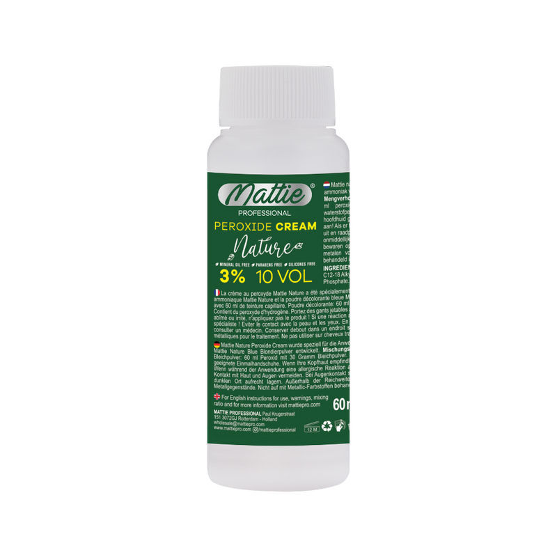 Mattie Professional Nature - 3% (10 VOL) Peroxid Creme Vegan 60ml