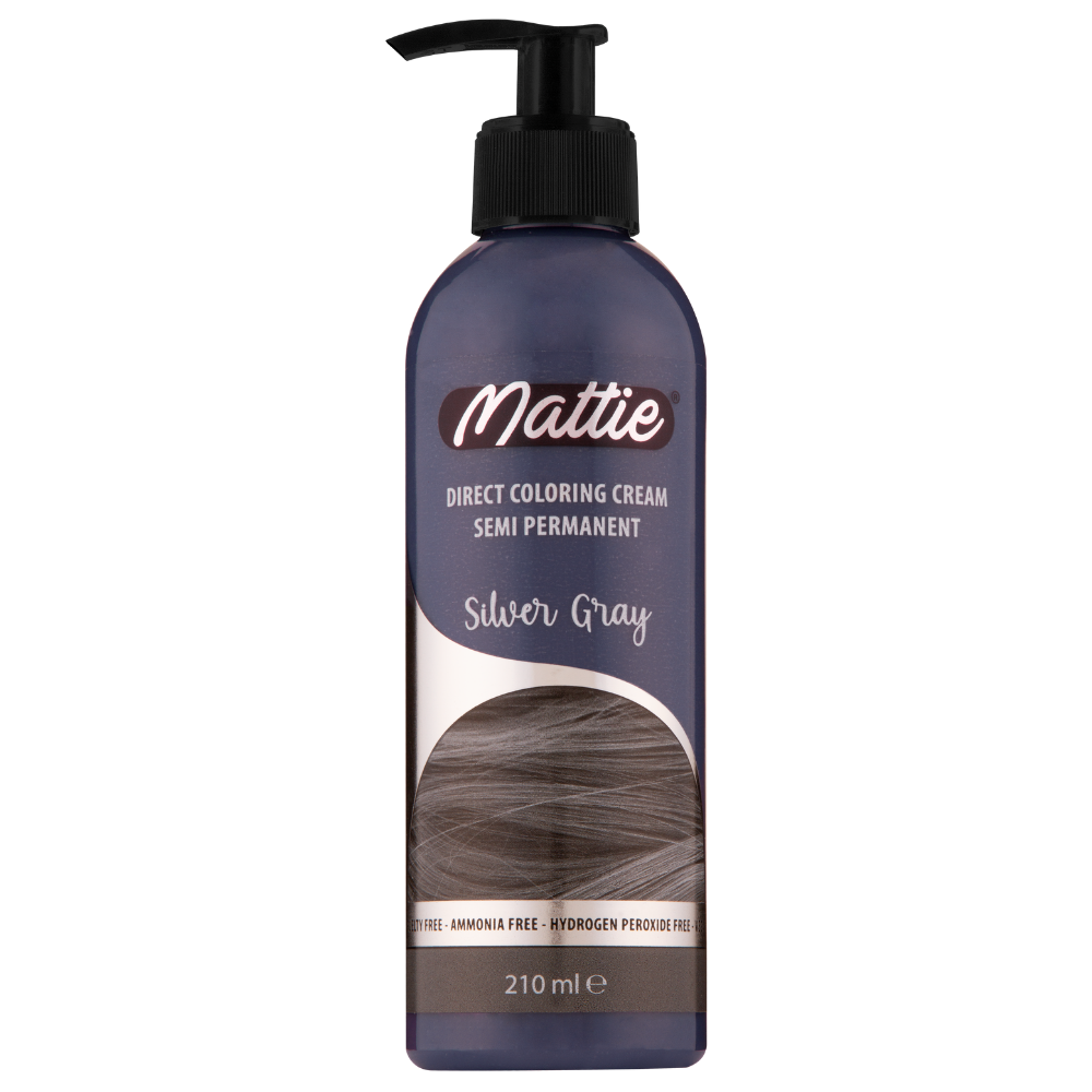 Mattie Silver Gray - Direkte Vegane Farbcreme Semi-Permanent 210ml