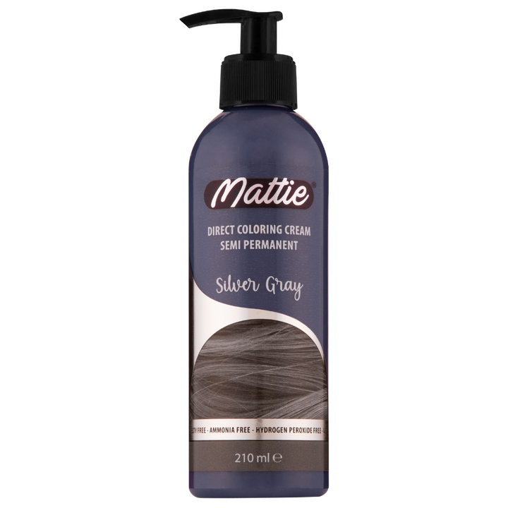 Mattie Silver Gray - Direkte Vegane Farbcreme Semi-Permanent 210ml