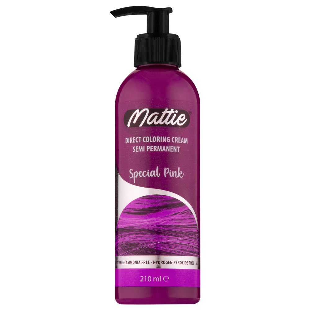 Mattie Special Pink - Vegan Semi-permanente Direktziehende Coloration Haarfarbencreme 210 ml