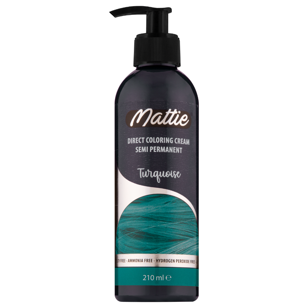 Mattie Turquoise - Vegane Semi-permanente Direktziehende Coloration Haarfarbencreme 210 ml