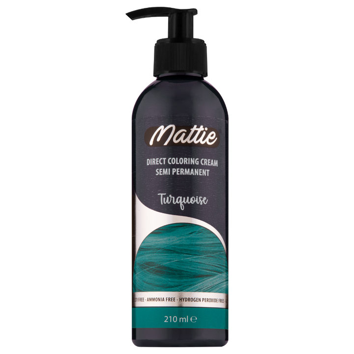 Mattie Turquoise - Vegane Semi-permanente Direktziehende Coloration Haarfarbencreme 210 ml