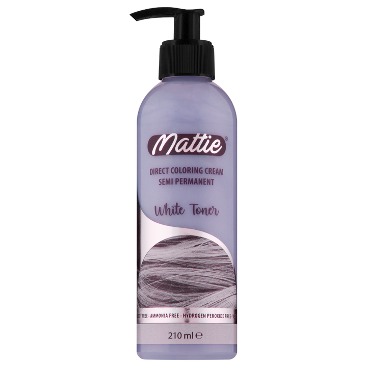 Mattie Weißer Abmattierer - Vegan Semi-permanente Direktziehende Coloration Haarfarbencreme 210 ml