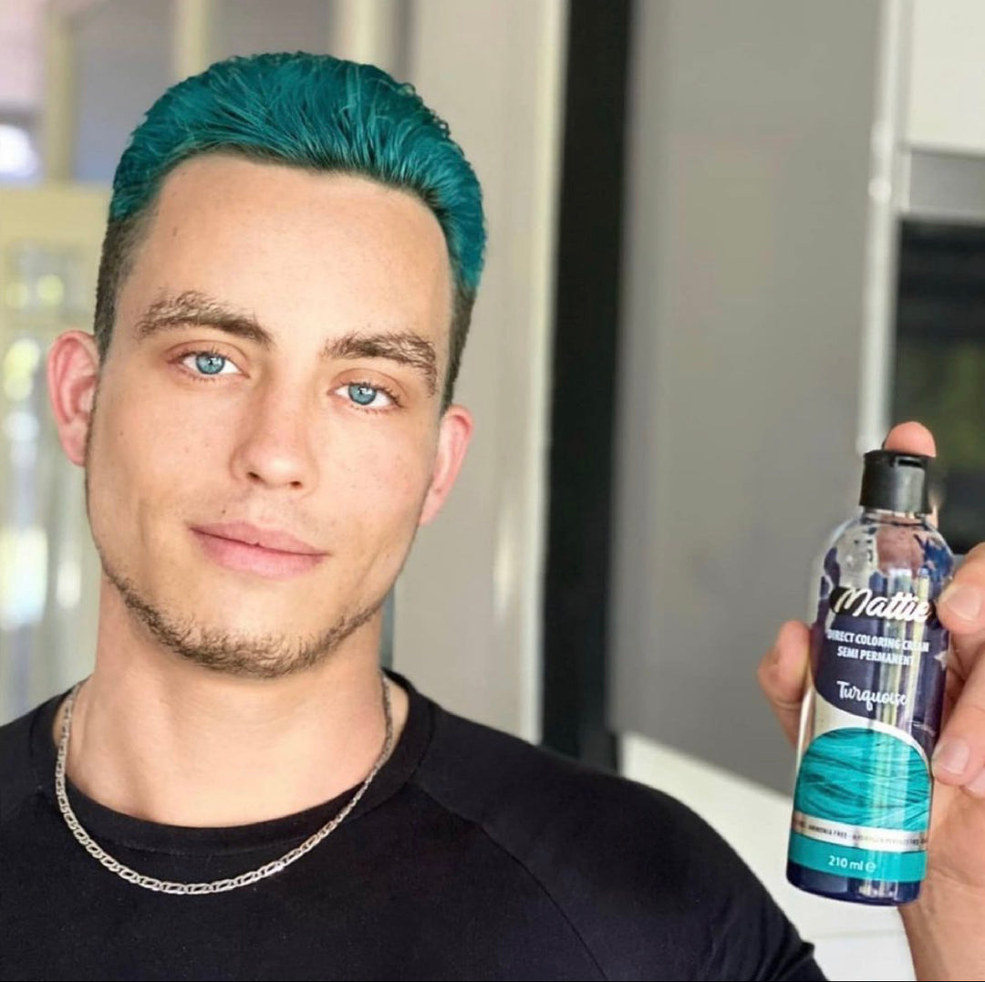 Mattie Turquoise - Vegane Semi-permanente Direktziehende Coloration Haarfarbencreme 210 ml